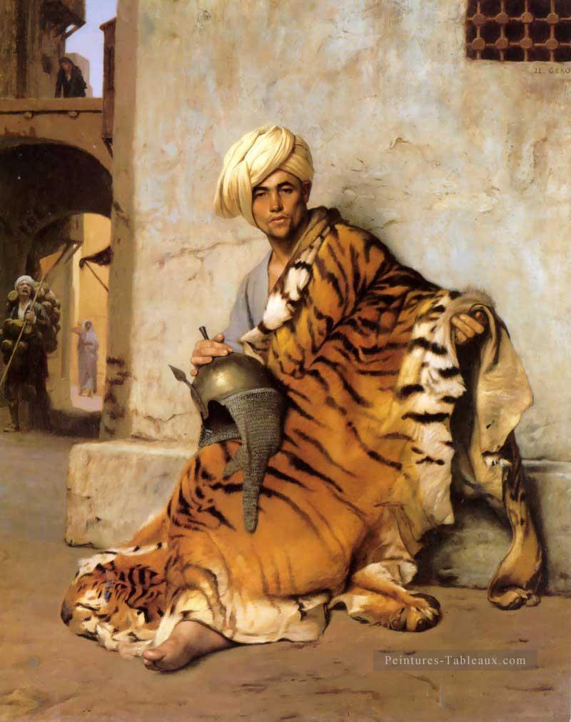 Pelt Merchant du Caire grec orientaliste orientalisme Jean Léon Gérôme Peintures à l'huile